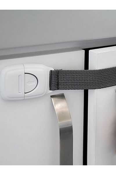 Babyjem Corded Multi-Purpose Lock 4 Pieces Gray