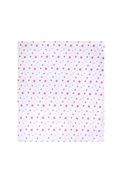 Sevi Bebe Desenli Müslin Bebe Battaniye 120x100 Art-319 Yıldız Yağmuru Pembe