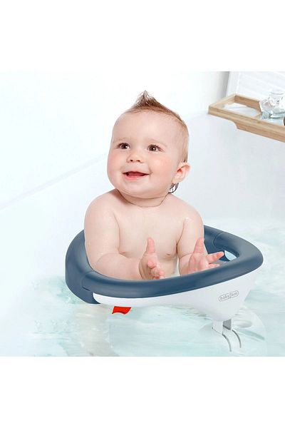 Babyjem Scaun pentru baie și hrănire cu deschidere laterală Indigo (SINGUR)