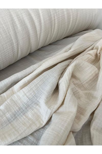 KAMİZ Διπλή στρώση Muslin Cotton Shirt-Dress-Blouse-Pique-Baby Cover - 100x180 cm