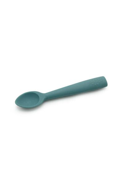 Babyjem Diş Kaşıyıcılı Silikon Kaşık Mint - Bpa & Pvc & Latex & Plastik Içermez.