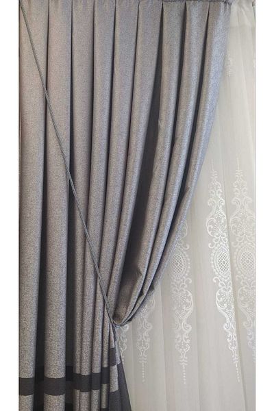 ÖzenEvim Double Breasted Braçol with Rope Cord - Curtain Tulle Background Collection Apparatus