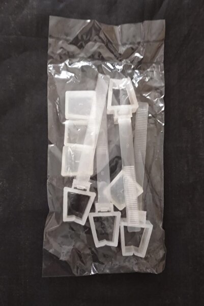 Konur Store Rustik Perde Korniş Ray Kelepçesi Ve Kapak Şeffaf Rengi 4 Adet