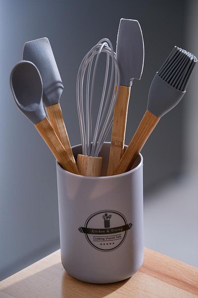 ACAR 5 Piece Handy Silicone Mini Kitchen Utensils Set