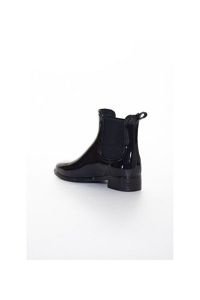 Orkide Elastic Black Short Plastic Rain Boots 36-40