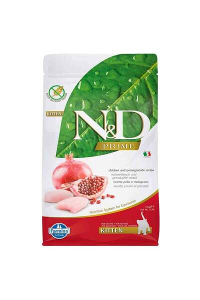 N&D Nd Kitten Tahılsız Tavuk Ve Narlı Yavru Kedi Maması 1,5 kg