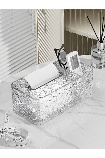 Hedi's Home Desktop Organizer - Θήκη για χαρτοπετσέτα, θήκη για στυλό και μακιγιάζ με τηλεχειριστήριο