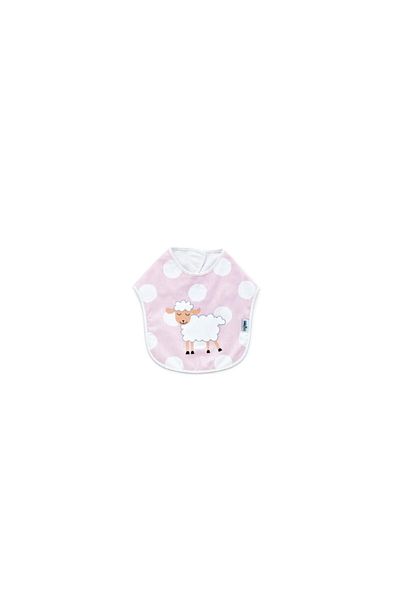 Babyjem Puanli Baskili Mama Önlüğü Pembe