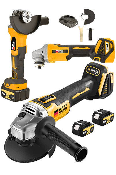 WaltMann Germany Şarjlı Taşlama 2 Adet Akü Bedava - Sarı - Model