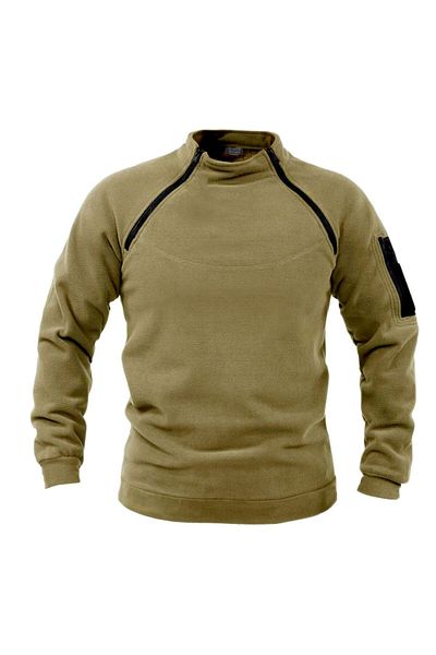 GENIUS STORE Men's Polar Kombat - Half Zippered Outdoor Tactical Fleece