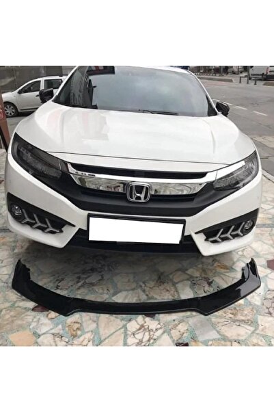 SML Dizayn Honda Civic Fc5 Ön Lip (3 PARÇA) (PLASTİK) Fc5 Ön-bodykit-karlık-l...