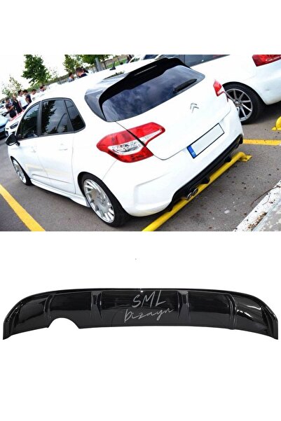SML Dizayn Citroen C4 Difüzör Plastik Citröen C4 Arka-bodykit-difizör-ek