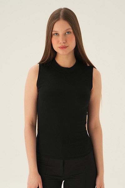 Rays 639 Crew Neck Long Tank Top Black