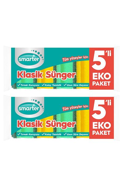 SMARTER Classic Dish Sponge 10 Pieces