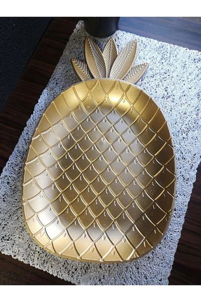 Decorland Decorative Pineapple Patterned Presentation Tray