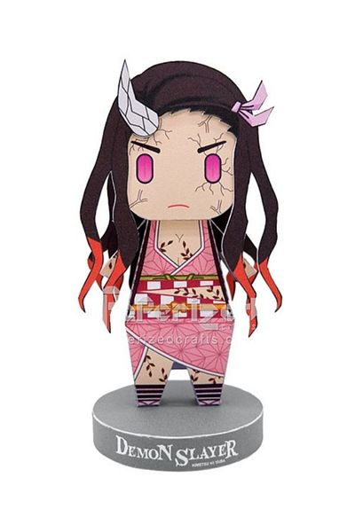 ZNC Nezuko Kamado - Demon Slayer - Hobby, Cutting-Free Paper Model, Suitable for Kids and Adults