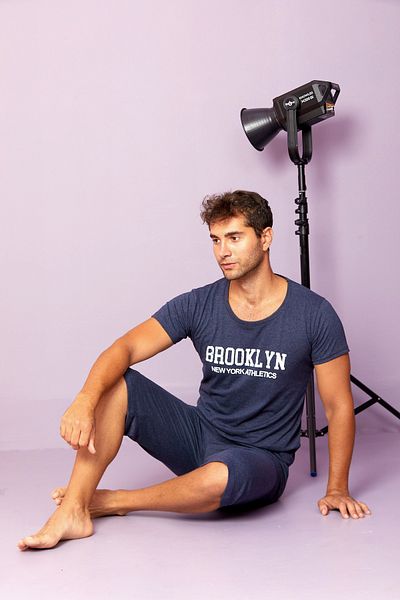Sude HOMEWEAR Ανδρικό σετ πιτζάμα με κοντομάνικο Capri