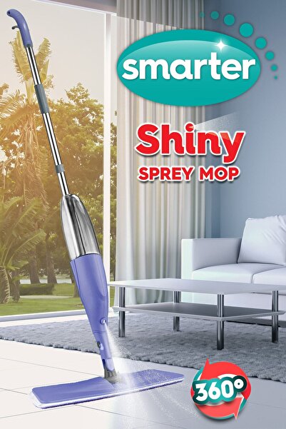 SMARTER Shıny Sprey Mop (VERY PERI) Mop Paspas Temizlik Seti
