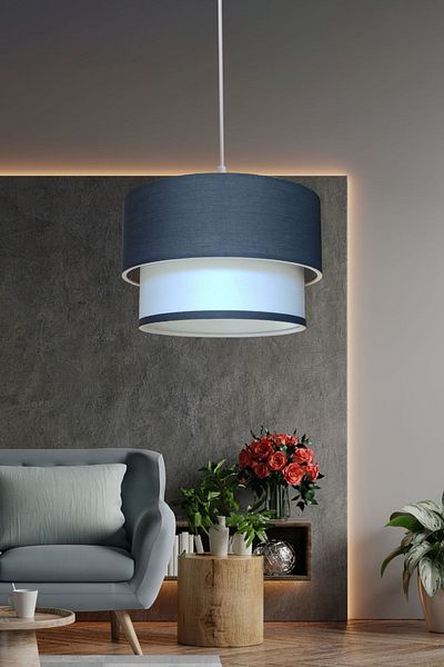 Eslight أنثراسايت إيقاع مصباح قلادة واحد KC505