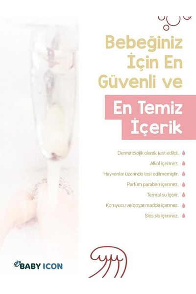 Baby İcon Perfume-Free Natural Strawberry Scented Liquid Soap 200 ml
