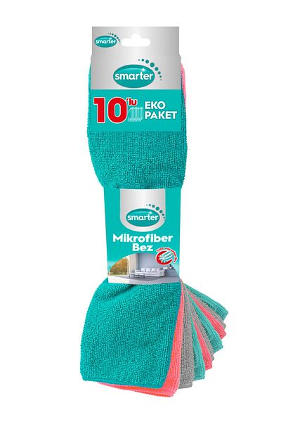 SMARTER Microfiber Cleaning Cloth 10 Pieces