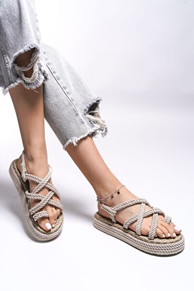 Riccon Edlivren béžové dámské sandály -0012101 Model