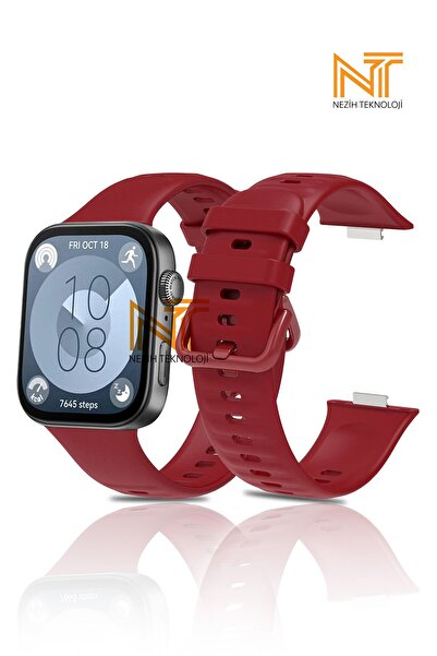 Nezih Case Huawei Watch Fit 3 / Fit 4 / Fit 4 Pro Compatible a Quality Soft Gel Silicone Cord / Strap