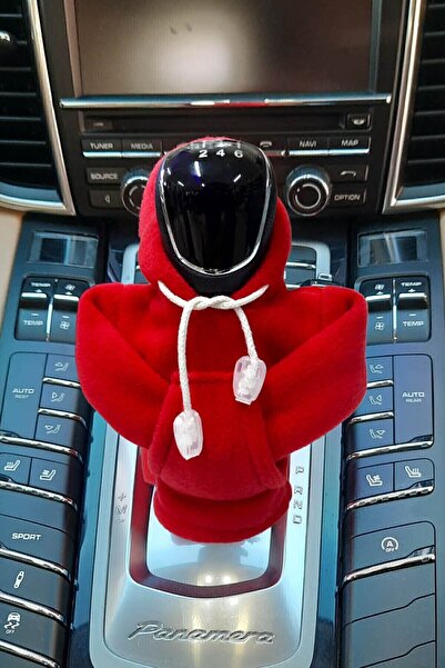 KYLE XM Kırmızı Vites Topuz Süsü Hoodie Kapşonlu Oto Aksesuarı Vites Poları Vites Topuzu Sweatshirt