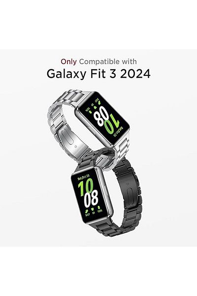 Nezih Case سلك من الفولاذ المقاوم للصدأ بتصميم دبوس معدني متوافق مع هاتف Samsung Galaxy Fit 3 مقاس 18 مم