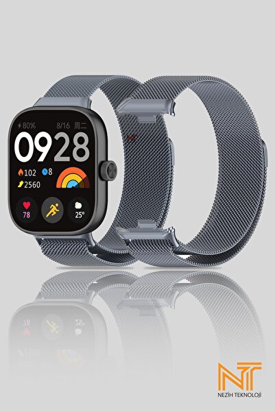 Nezih Case Xiaomi Redmi Watch 4 / 5 / 6 / Band 8 Pro / Uyumlu Milanes A Kalit...
