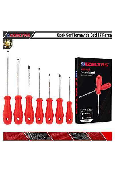 İzeltaş Opak Seri Tornavida Seti | 7 Parça
