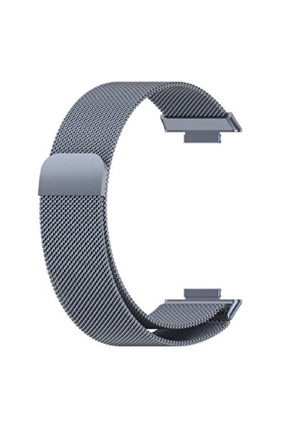 Nezih Case Huawei Watch Fit 2 Uyumlu Metal Örgü Hasır Mıktanıslı Pratik Kordon