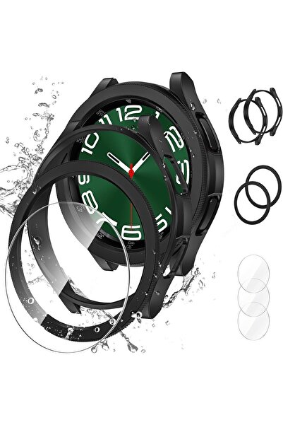 Nezih Case Samsung Galaxy Watch 6 Classic 47mm Uyumlu 360 Full Koruma Darbe Ö...