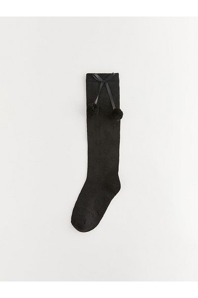 LC Waikiki LCW Kids Girl's Knee-Cuff Patterned Socks