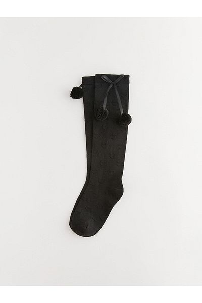 LC Waikiki LCW Kids Girl's Knee-Cuff Patterned Socks