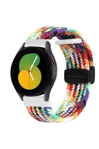 Nezih Case Huawei Watch Gt4/gt5 41mm Uyumlu Flexible Örgü Siyah Magnet Tokalı...