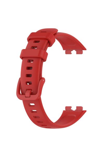 Nezih Case Huawei Band 8 Compatible A+ Quality Soft Gel Silicone Band Red