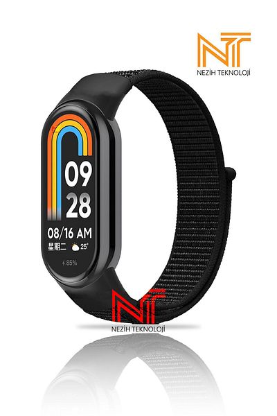 Nezih Case Xiaomi Mi Band 8/mi Band 9 تصميم قماش شبكي متوافق مع حزام/حزام رياضي ملون