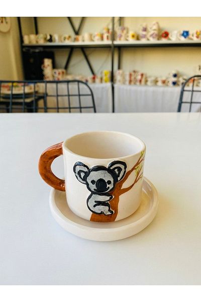 Banuart Koala Handmade Ceramic Gift Coffee Cup