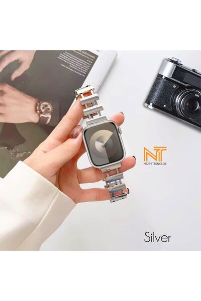 Nezih Case Apple Watch 2/3/4/5/6/7/8/9/SE/SE 2 42mm 44mm 45mm Uyumlu New Desi...