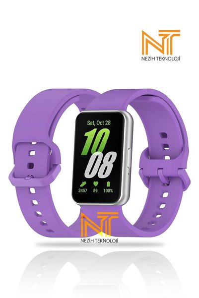 Nezih Case Samsung Galaxy Fit 3 Uyumlu  Tasarım Sport Yumuşak Jel Silikon Kordon