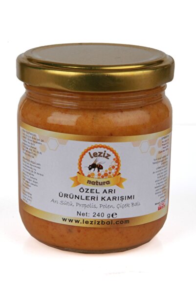 Leziz Natura Propolis - Arı Sütü - Polen - Bal Karışımı 240 gr