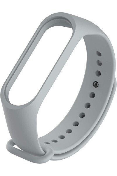 Nezih Case Xiaomi Mi Band 3/4 Akıllı Bileklik Silikon Kordon Kayış Gri