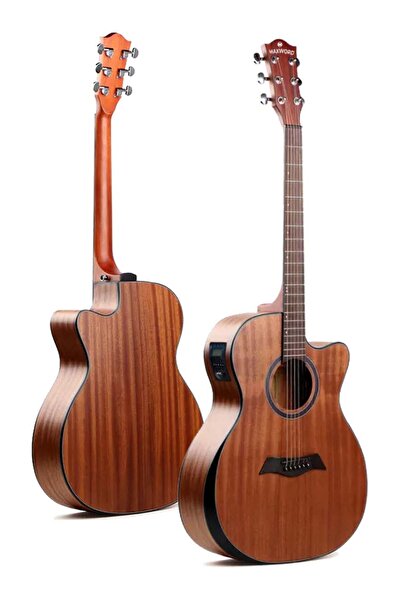 Midex Maxword M450-eq Profesyonel Masif Ağaç Elektro Akustik Gitar Seti 4/4 Yetişkin Seri Üst Segment