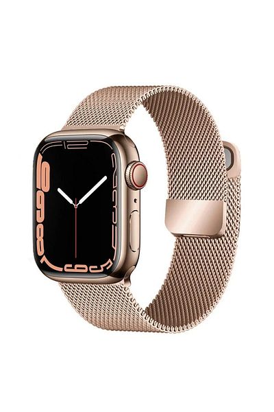 Nezih Case Apple Watch Series 1/2/3/4/5/6/7/8/9/ultra/ultra2 42/44/45mm/49mm سوار معدني شبكي من القش