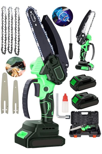 SCHUTZENGER Alman 598rF Odun Dal Budama Şarjlı El Testeresi Çift Pala Çift Ba...