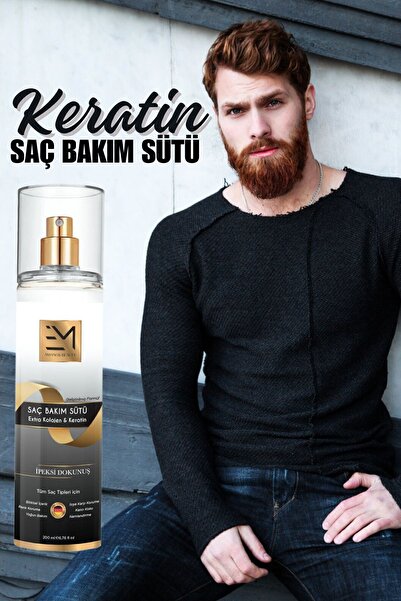 EM AMANOS BEAUTY Unisex Saç Bakım Sütü - Doğal Keratin Ve Kolajen Bakımı - Kadın Erkek Kullanımına Uygundur