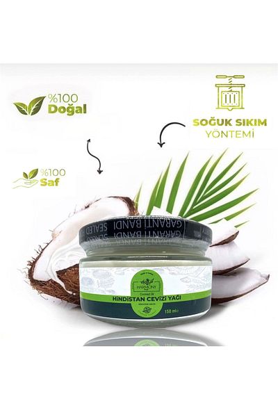HarmonyPlus 150 ml Organic Coconut Oil - Cold PreSSed Coconut Oil