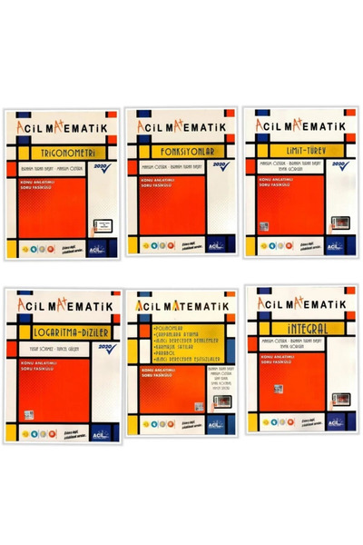 Apotemi Yayınları APOTEMİ ACİL 2025 Trigonometri, Fonksiyonlar, Logaritma Diziler, Polinomlar, Limit Türev, Integral