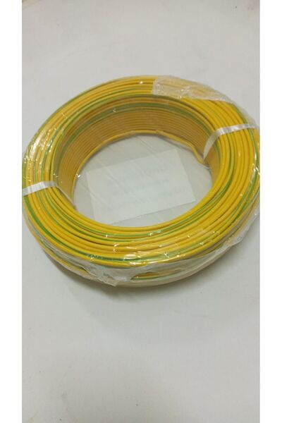Ersa 2.5 mm 100 metre Sarı-yeşil NYA  kablo . Tam kesit topraklama tesisat ka...